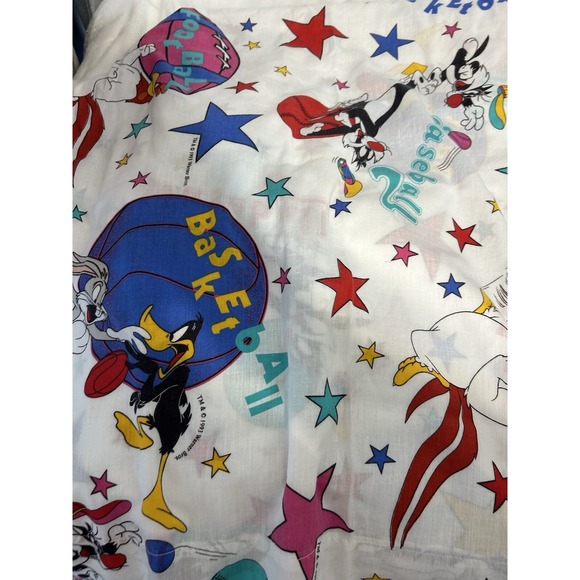 Vintage crib sheets/toddler sheets Disney and Warner Brothers Mickey Daffy Duck - Picture 6 of 10